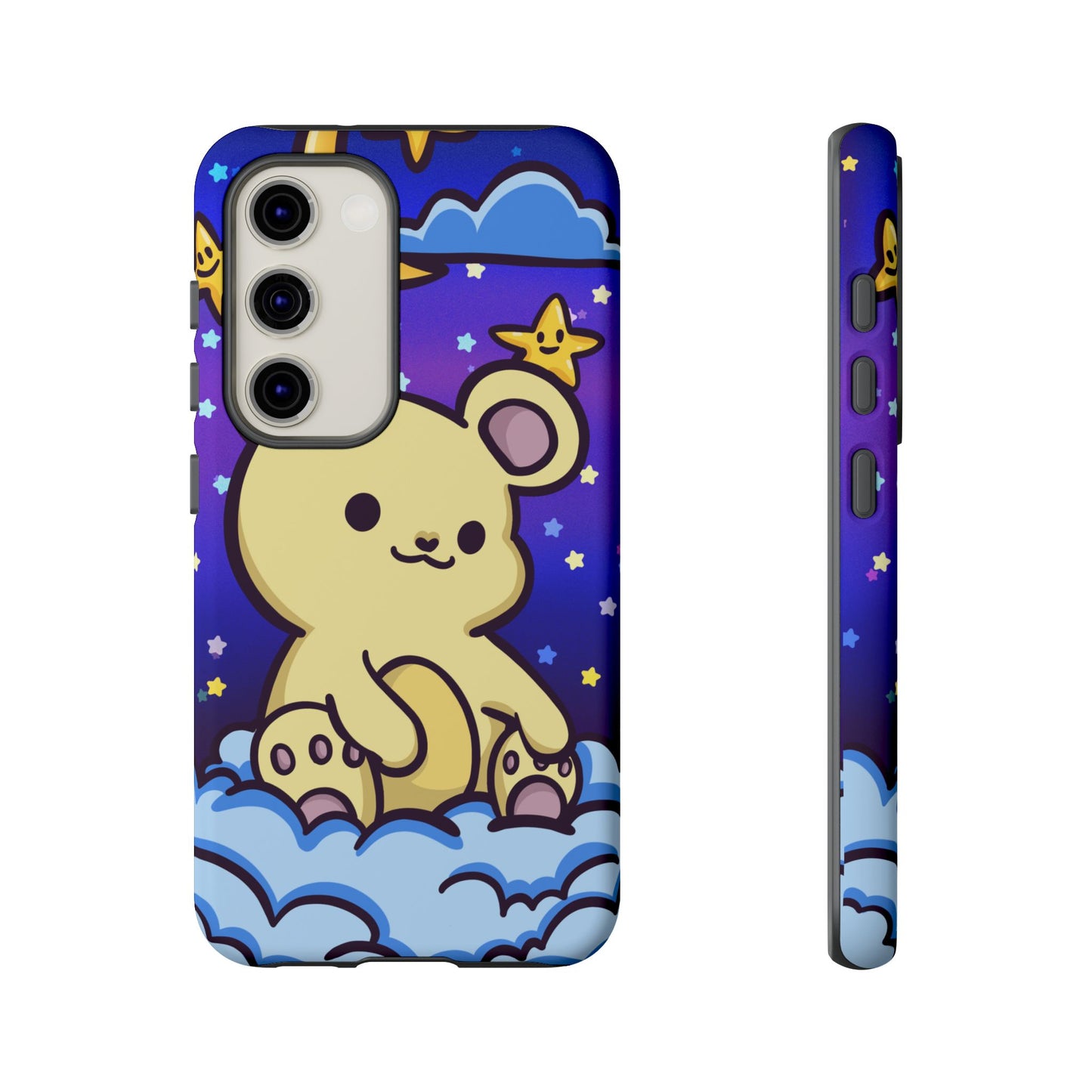 Cloud Cub Nighttime Sky Bear Phone Case - Pink X Holic