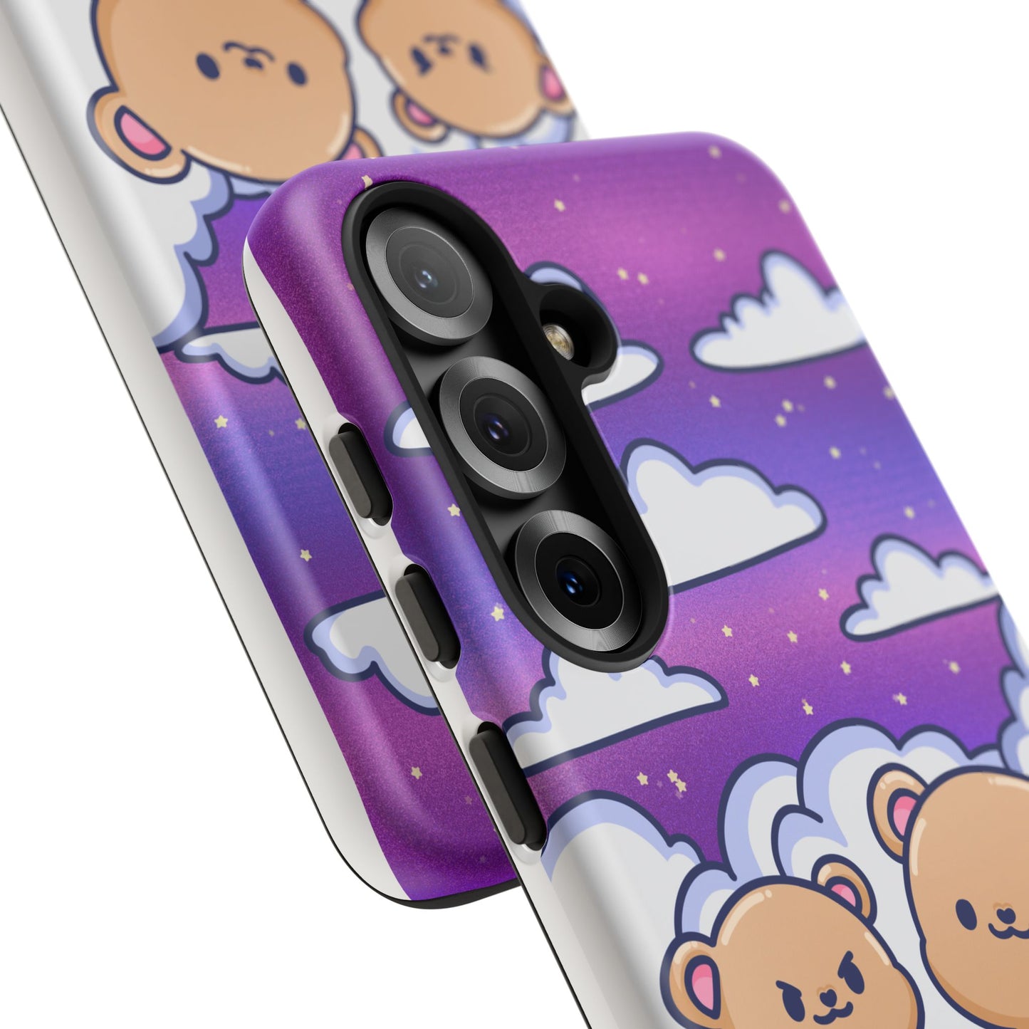 Cloud Cubs Cute Bears on Cloudy Night Sky Phone Case