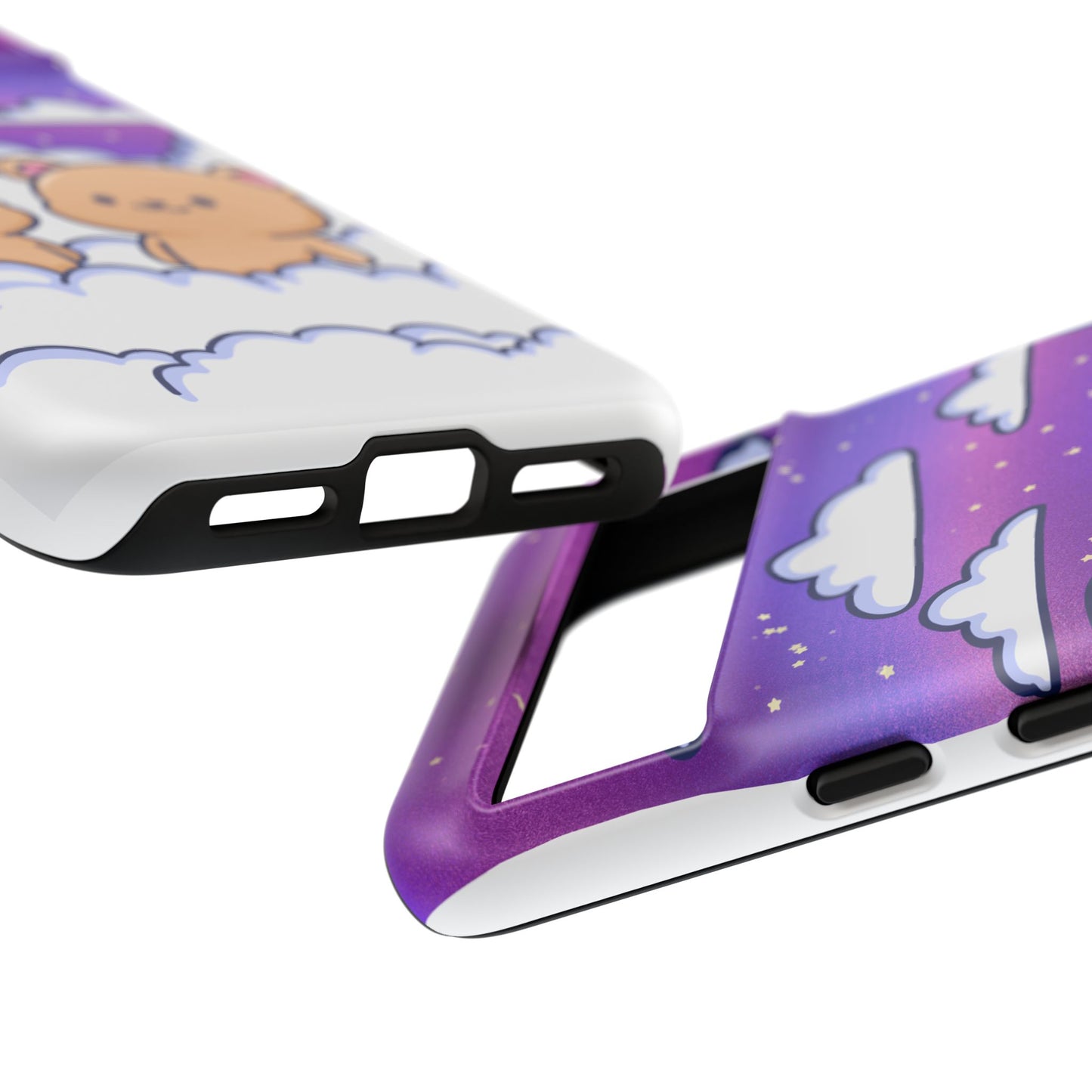 Cloud Cubs Cute Bears on Cloudy Night Sky Phone Case