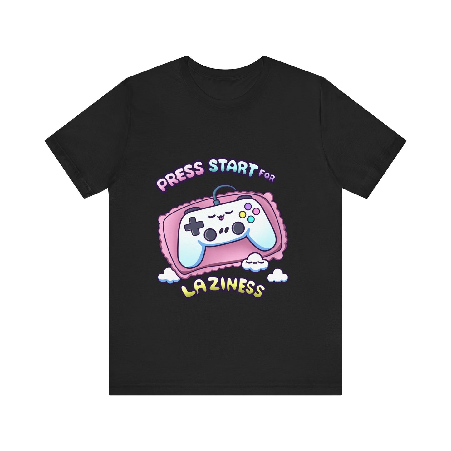 Press Start For Laziness Cute Gaming T Shirt - Pink X Holic