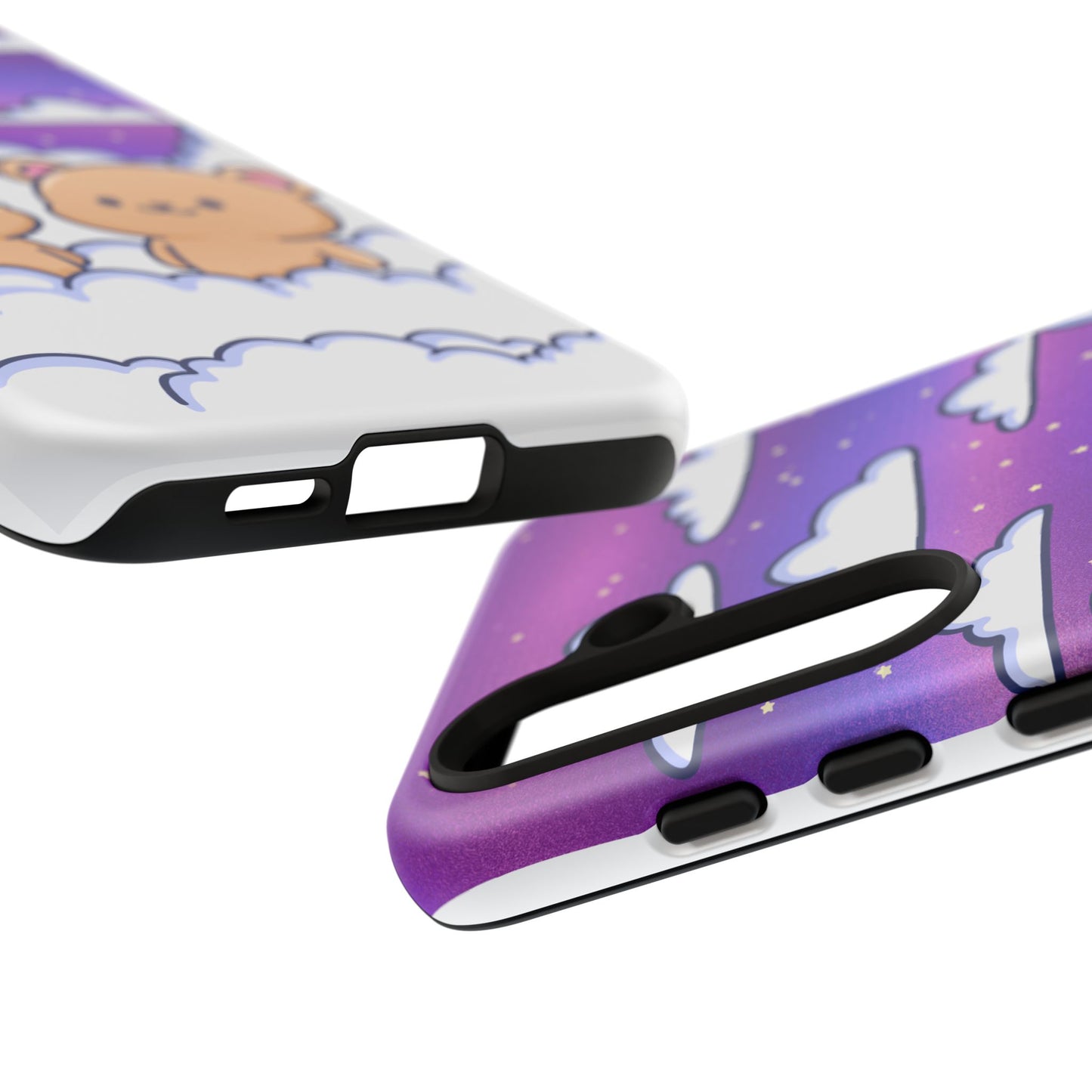 Cloud Cubs Cute Bears on Cloudy Night Sky Phone Case