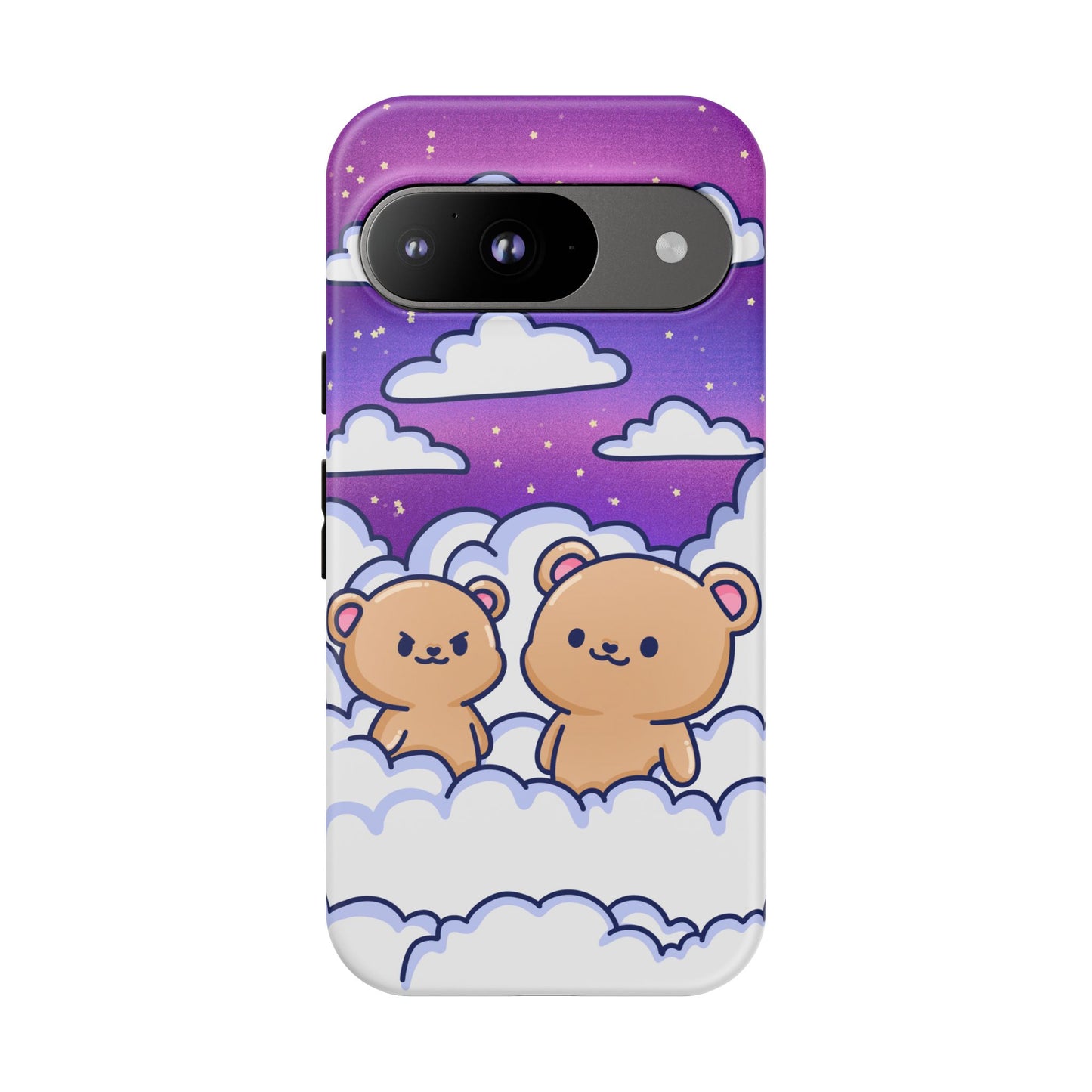 Cloud Cubs Cute Bears on Cloudy Night Sky Phone Case