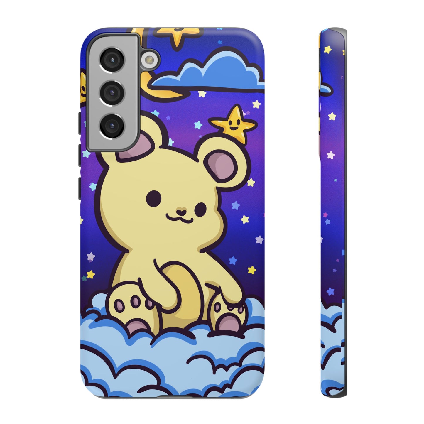 Cloud Cub Nighttime Sky Bear Phone Case - Pink X Holic