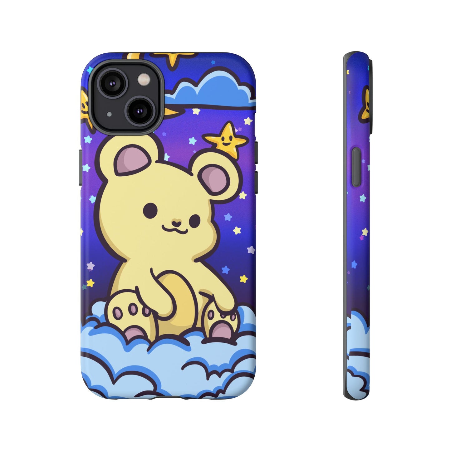 Cloud Cub Nighttime Sky Bear Phone Case - Pink X Holic