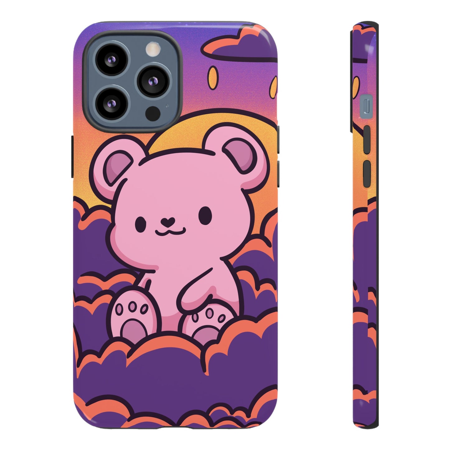Cloud Cub Sunset Sky Bear Phone Case - Pink X Holic