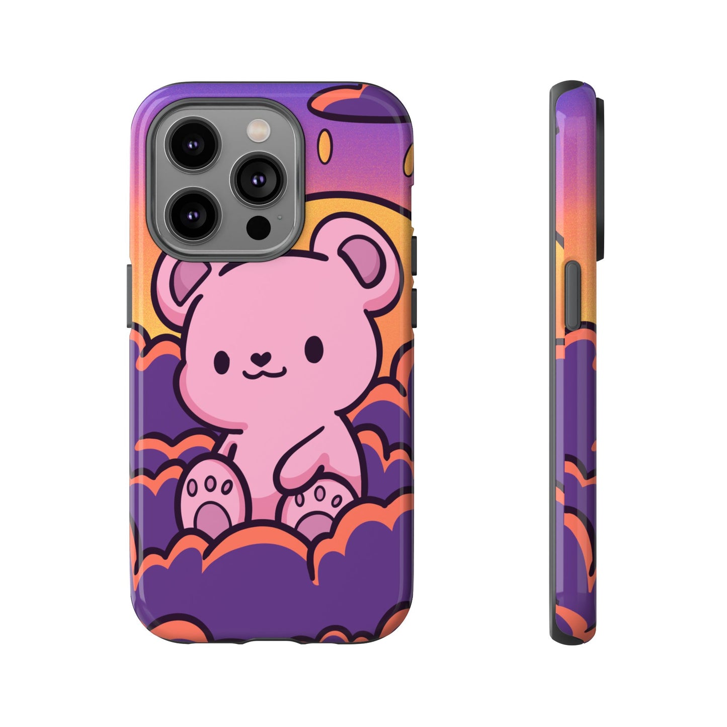 Cloud Cub Sunset Sky Bear Phone Case - Pink X Holic