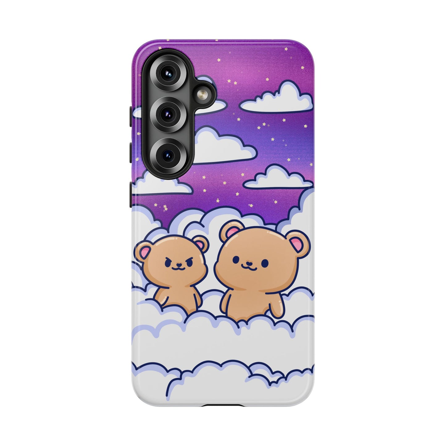 Cloud Cubs Cute Bears on Cloudy Night Sky Phone Case