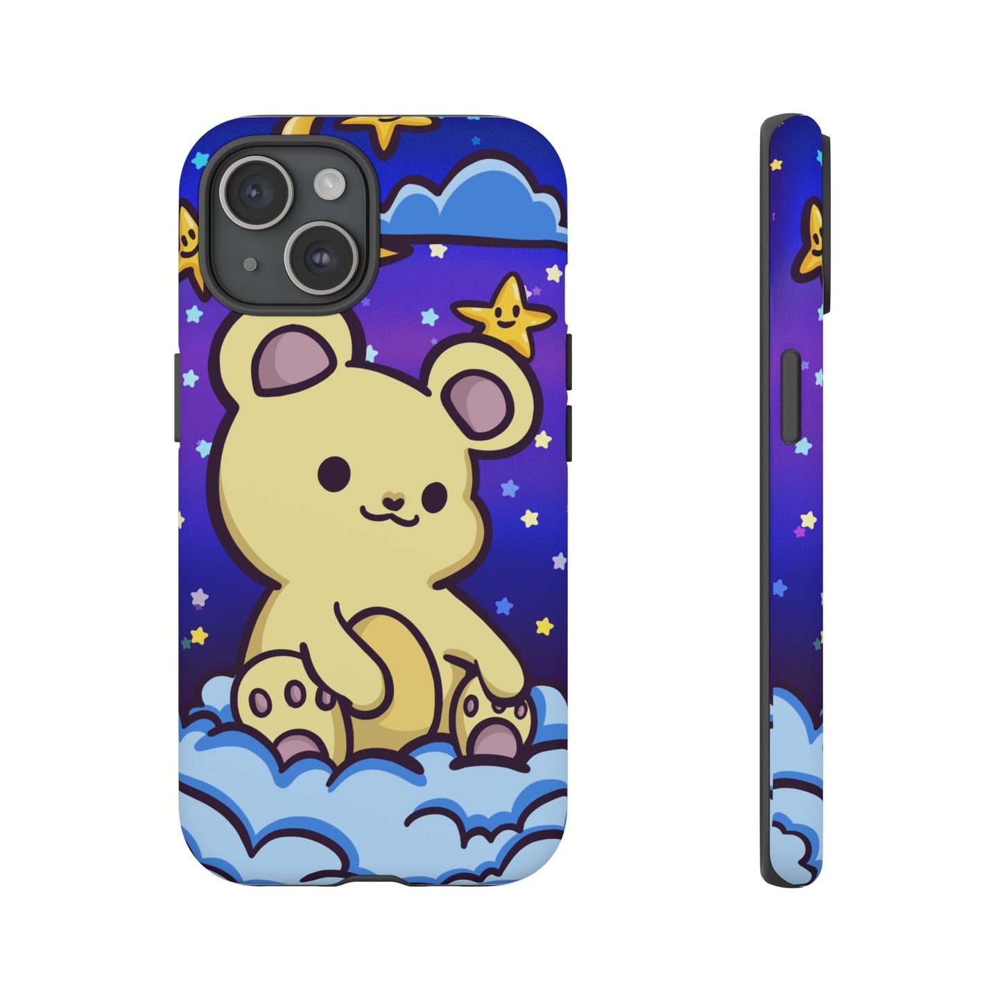 Cloud Cub Nighttime Sky Bear Phone Case - Pink X Holic