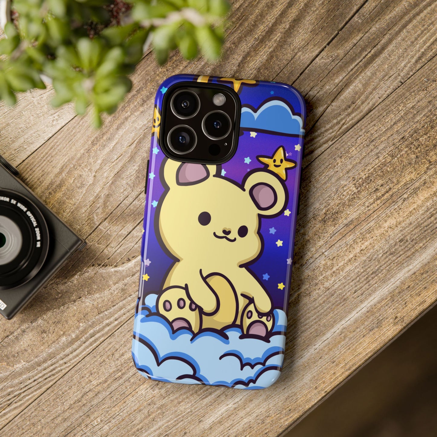 Cloud Cub Nighttime Sky Bear Phone Case
