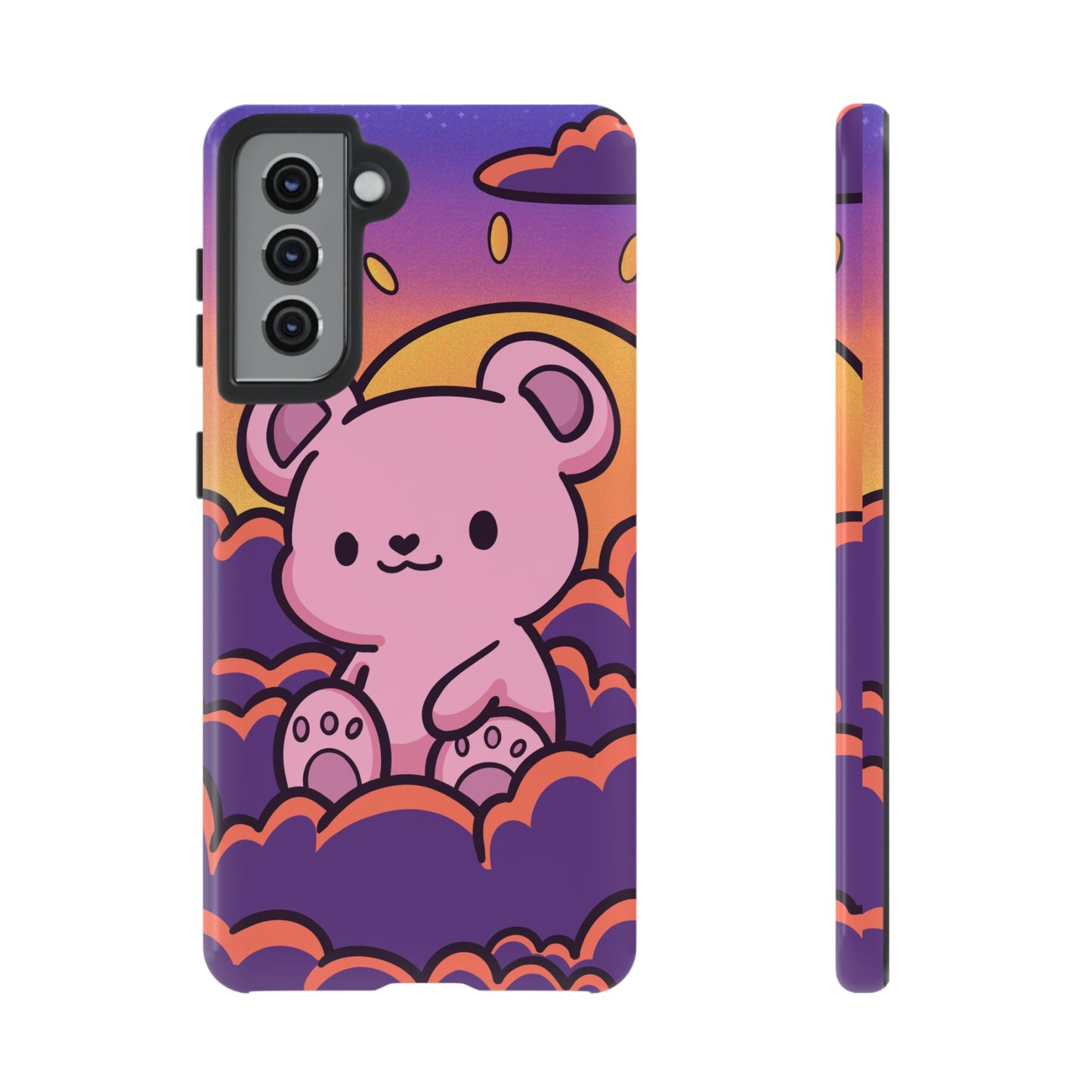 Cloud Cub Sunset Sky Bear Phone Case - Pink X Holic