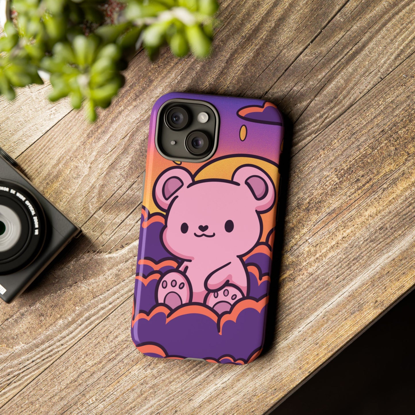 Cloud Cub Sunset Sky Bear Phone Case