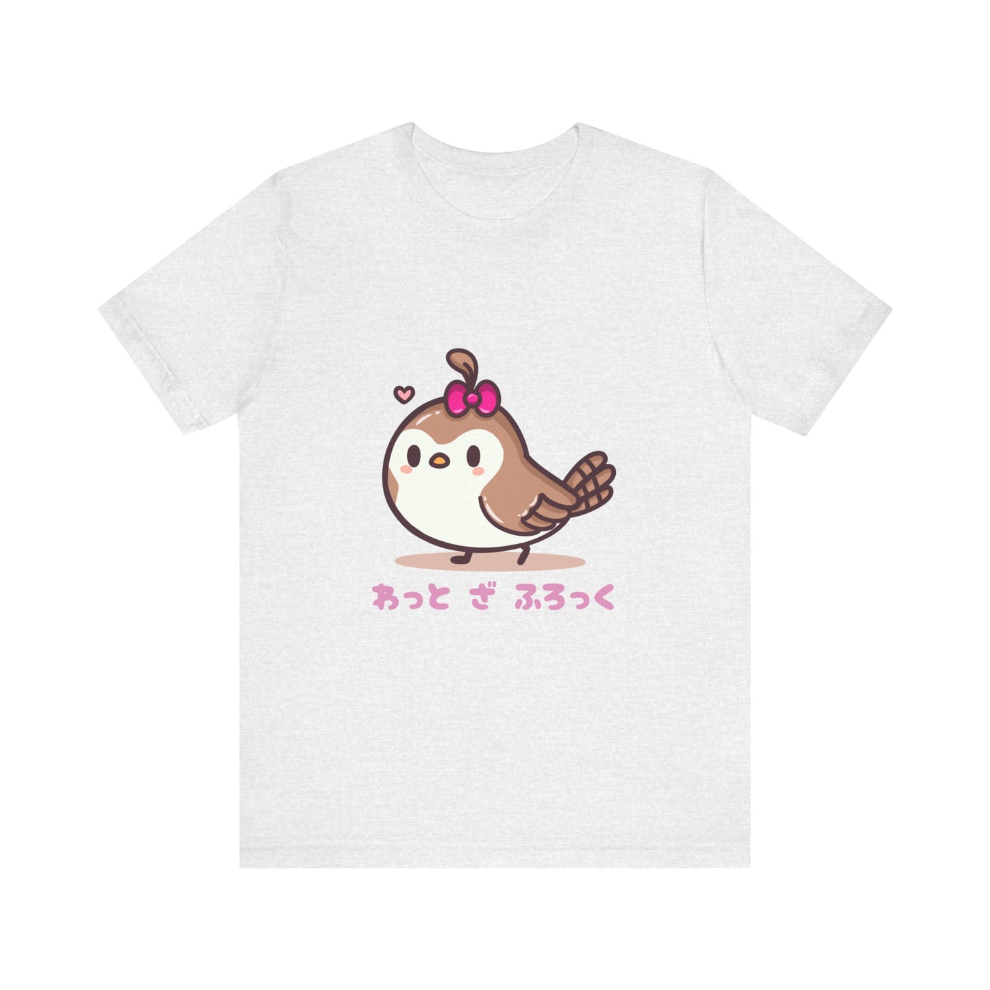 Cute Quail 'What The Flock' in Japanese T Shirt - Pink X Holic