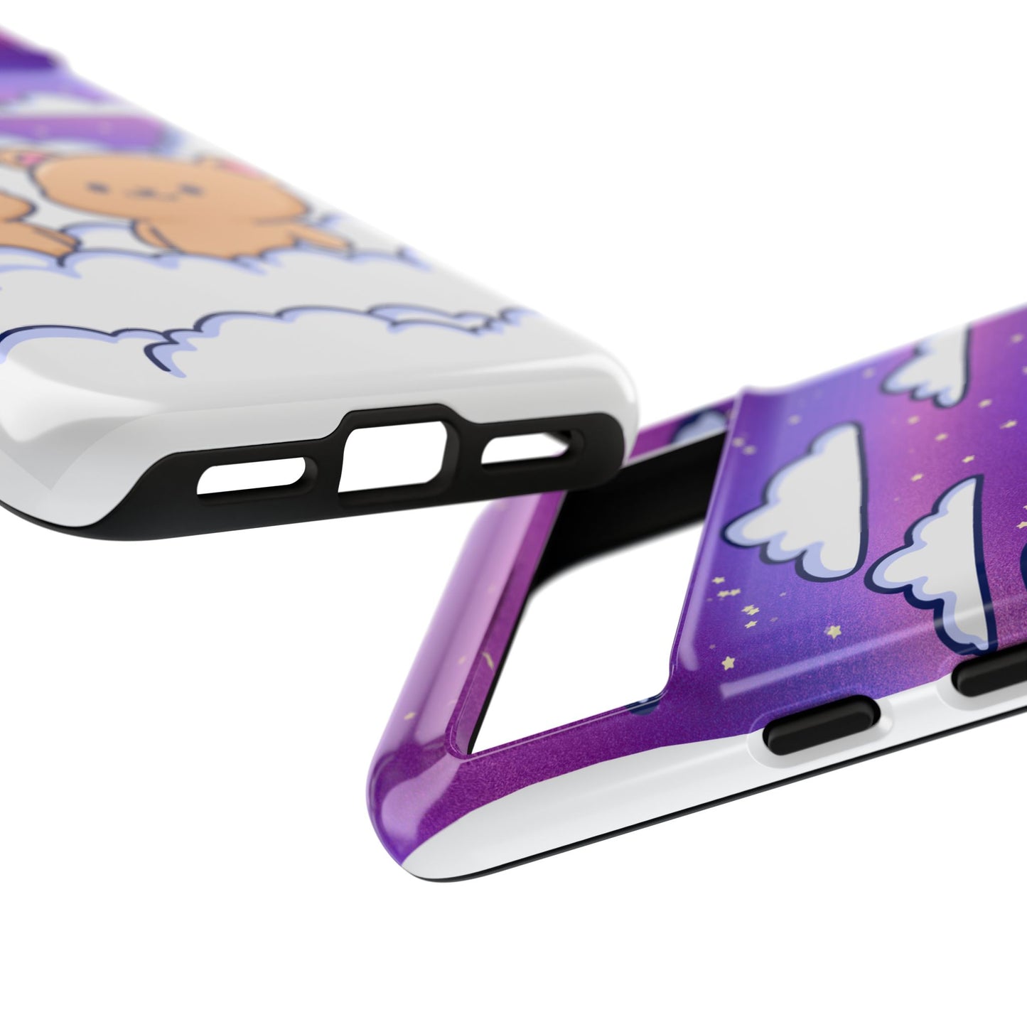 Cloud Cubs Cute Bears on Cloudy Night Sky Phone Case