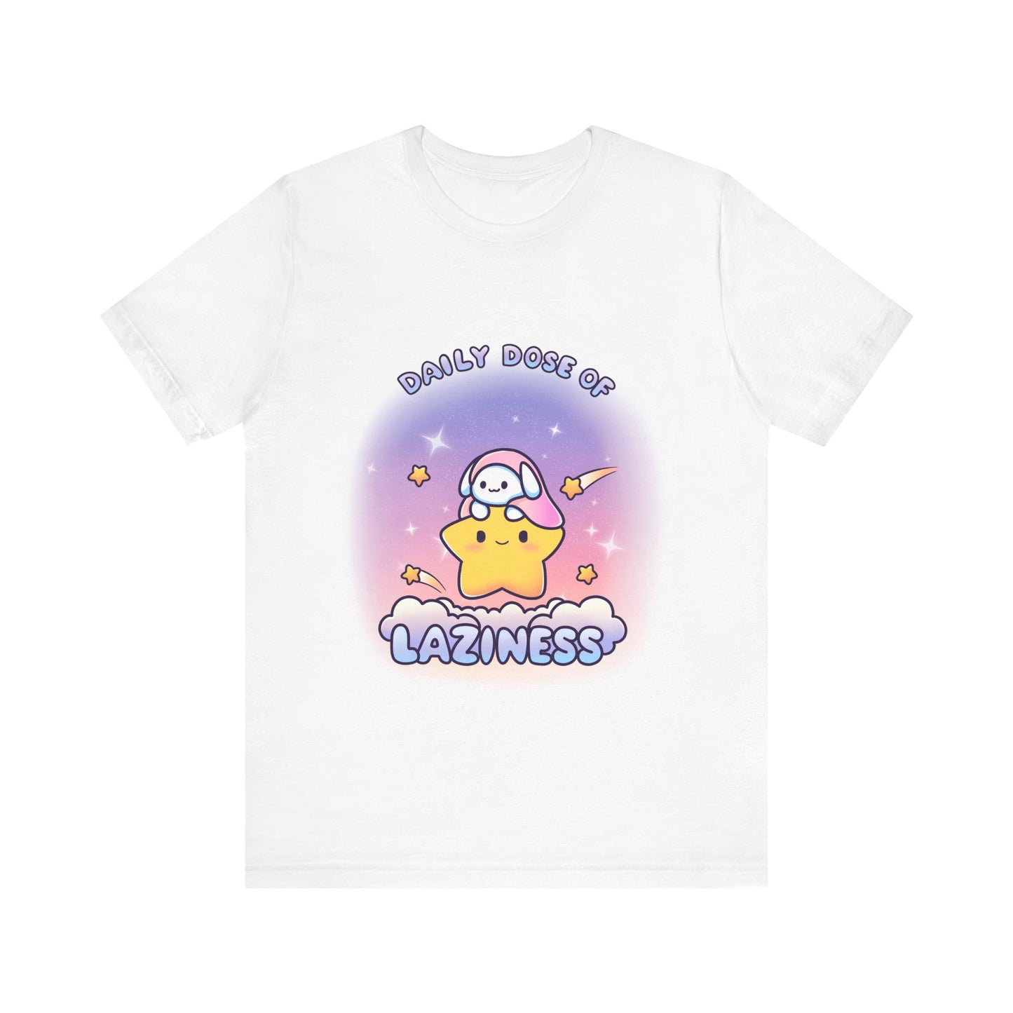 Daily Dose of Laziness Tee, Cute Relaxed Fit T Shirt - Pink X Holic