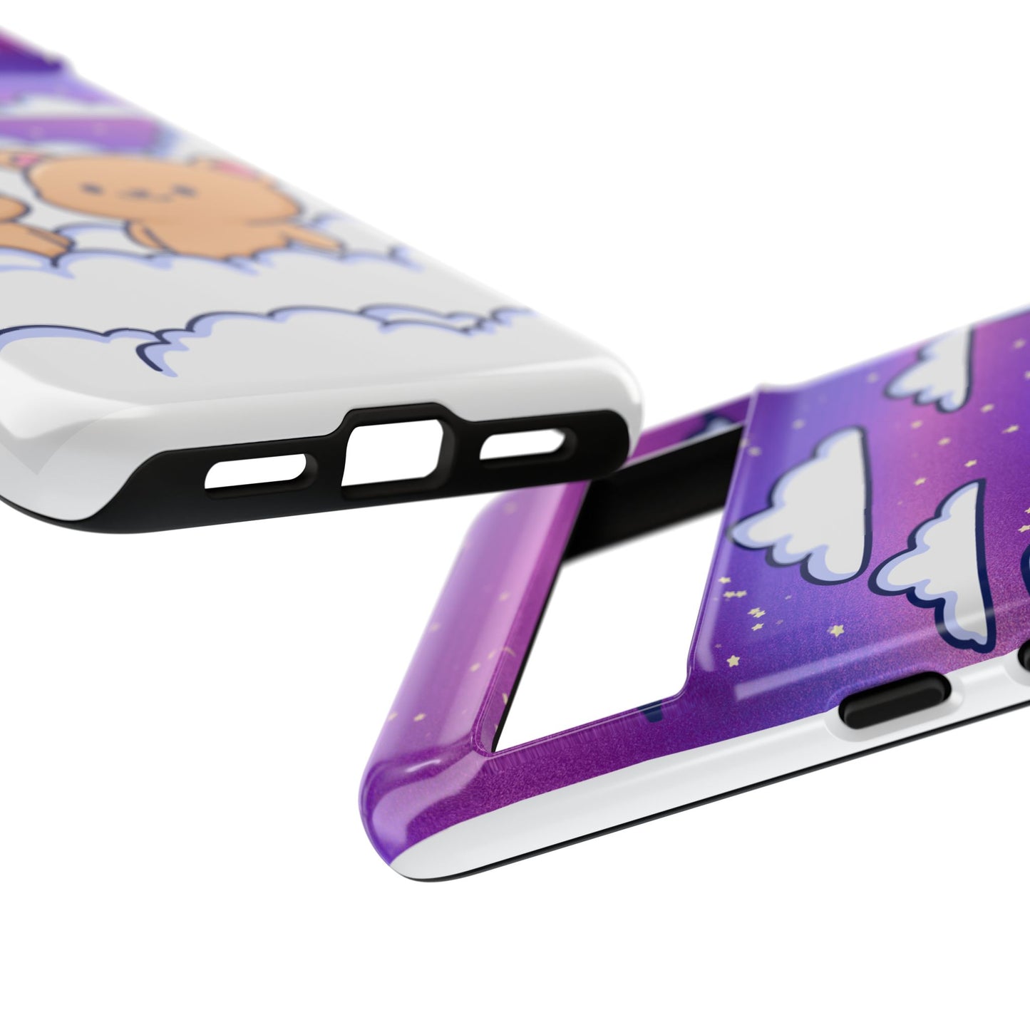 Cloud Cubs Cute Bears on Cloudy Night Sky Phone Case