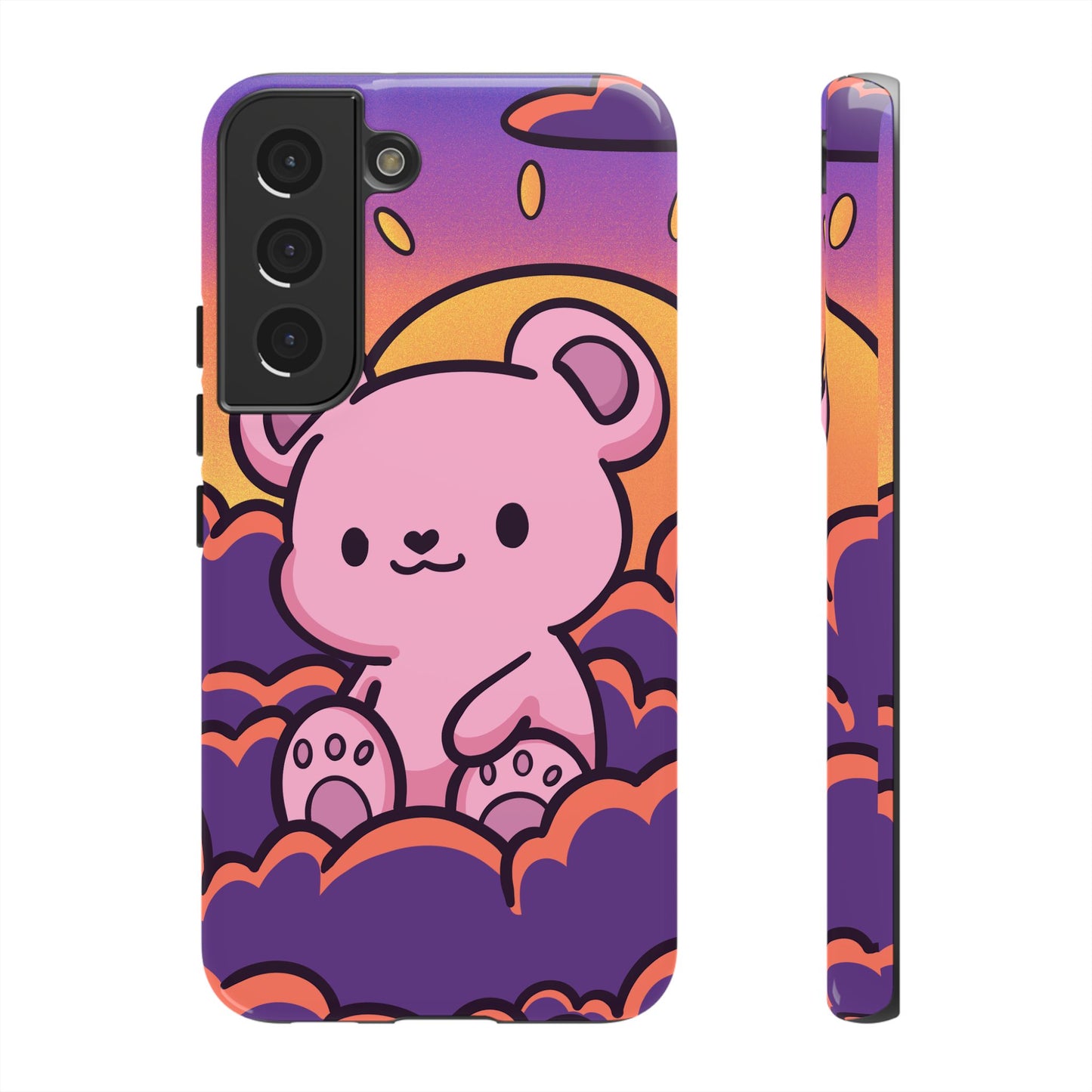 Cloud Cub Sunset Sky Bear Phone Case - Pink X Holic