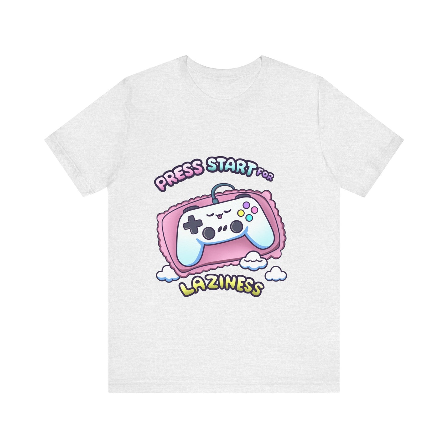 Press Start For Laziness Cute Gaming T Shirt - Pink X Holic