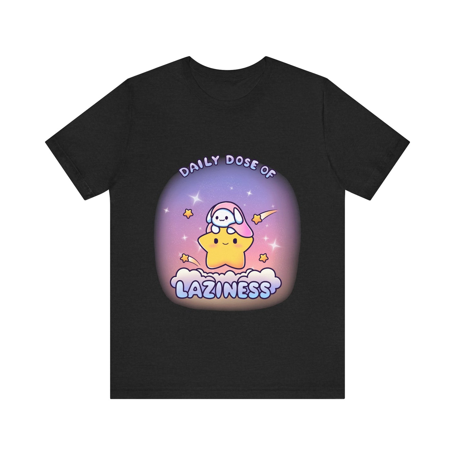 Daily Dose of Laziness Tee, Cute Relaxed Fit T Shirt - Pink X Holic
