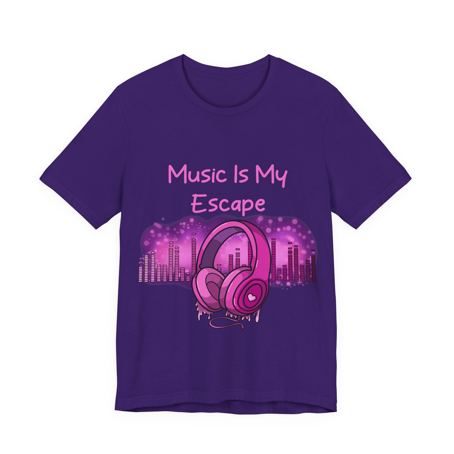 Music Is My Escape Music Lover T Shirt - Pink X Holic
