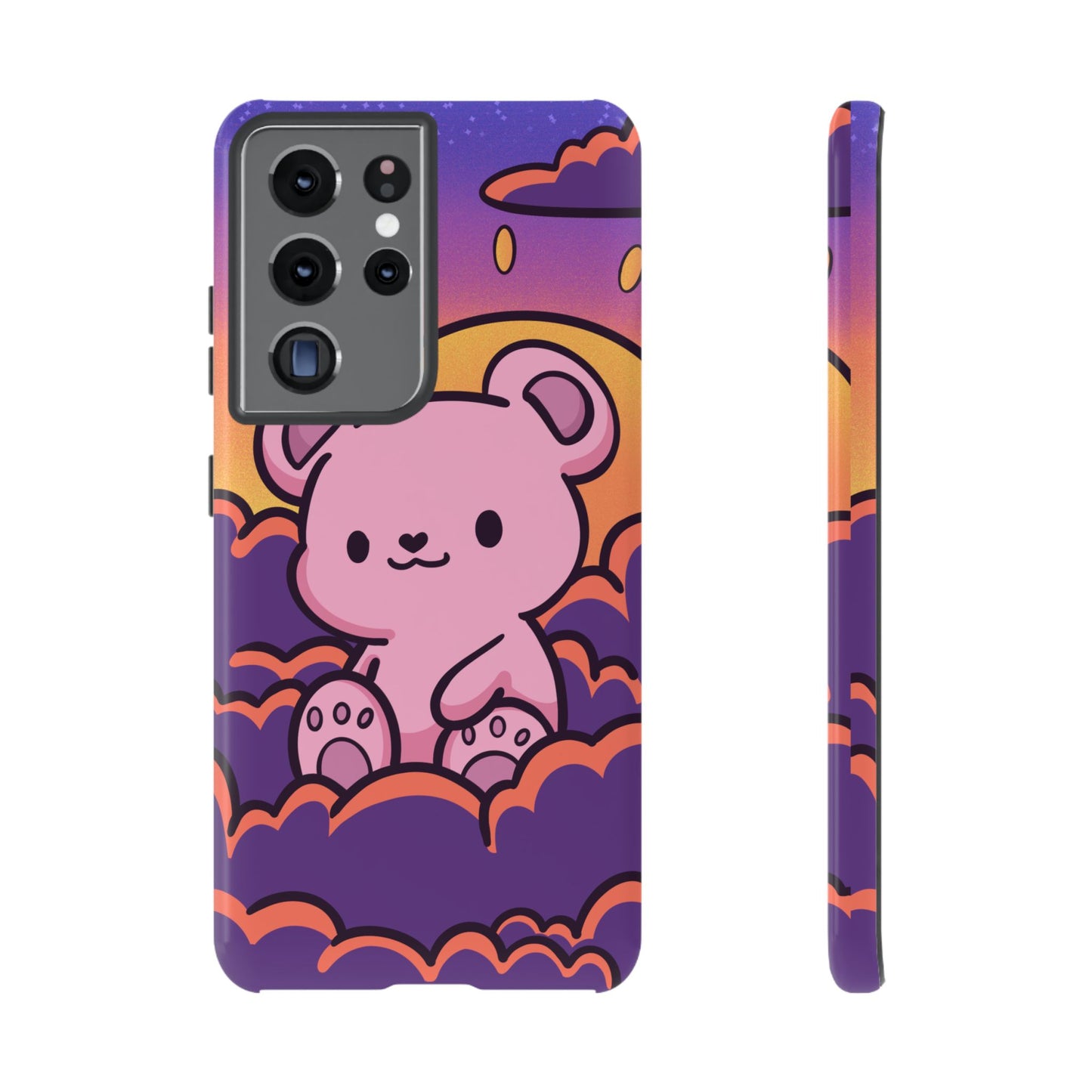 Cloud Cub Sunset Sky Bear Phone Case - Pink X Holic