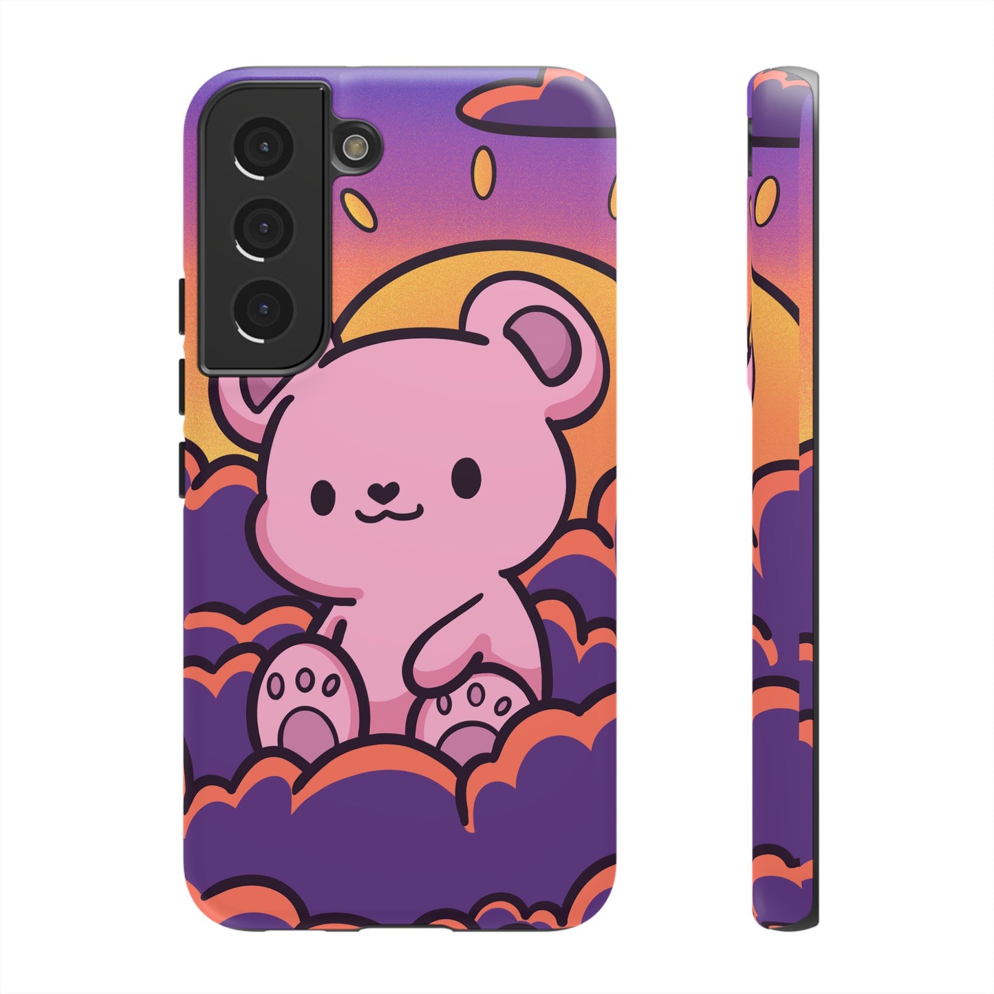 Cloud Cub Sunset Sky Bear Phone Case - Pink X Holic