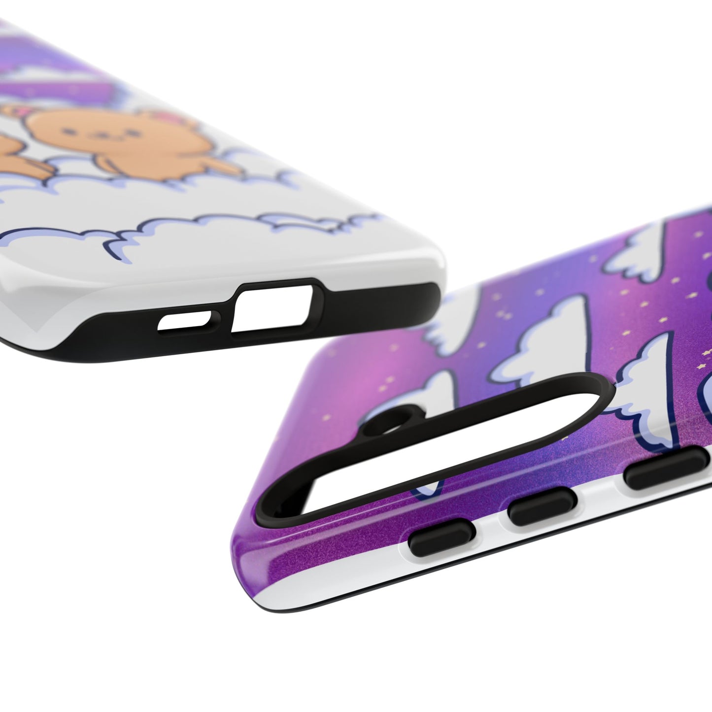 Cloud Cubs Cute Bears on Cloudy Night Sky Phone Case