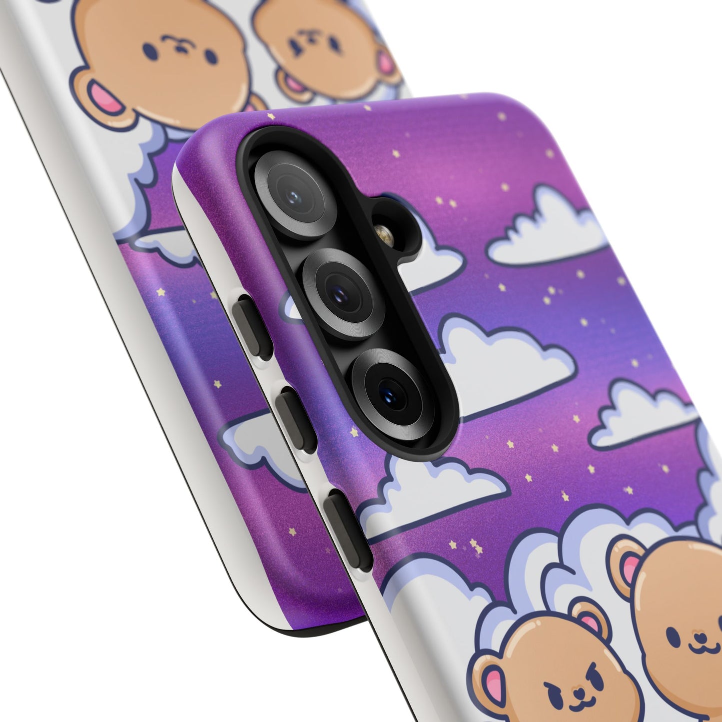 Cloud Cubs Cute Bears on Cloudy Night Sky Phone Case