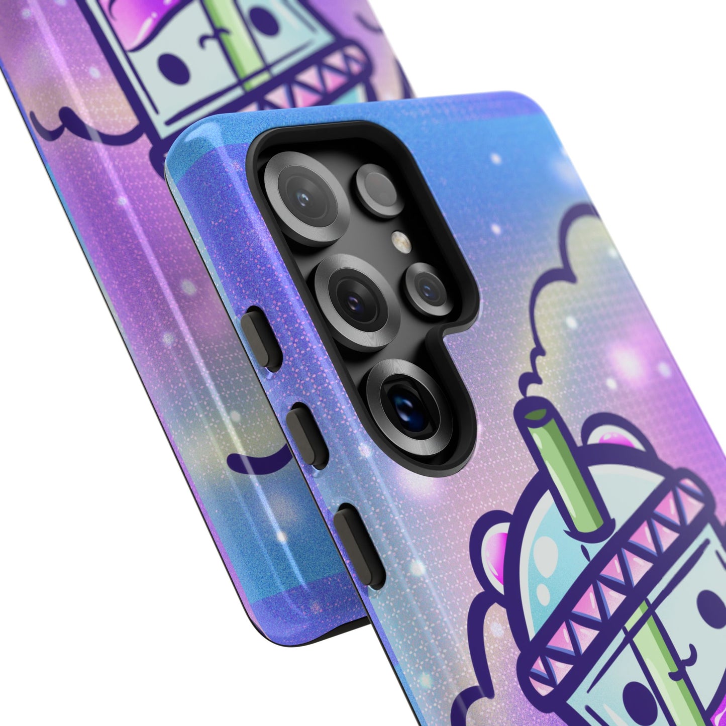 Sparkly Clouds Boba Phone Case