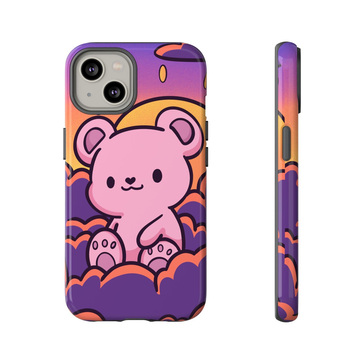 Cloud Cub Sunset Sky Bear Phone Case - Pink X Holic