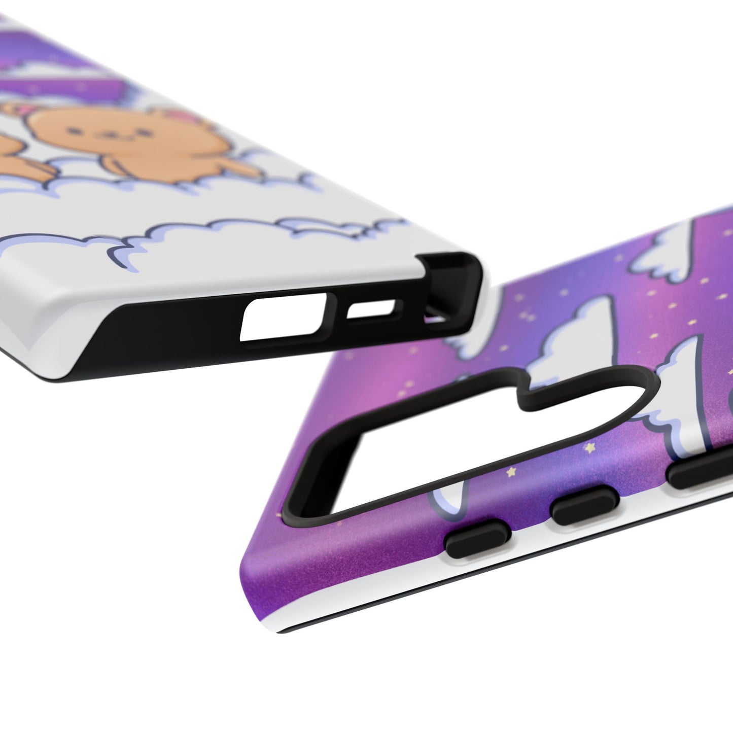 Cloud Cubs Cute Bears on Cloudy Night Sky Phone Case