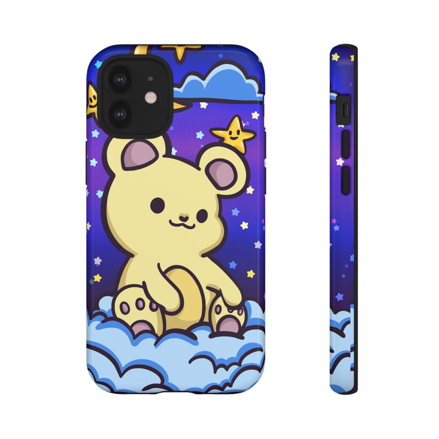 Cloud Cub Nighttime Sky Bear Phone Case - Pink X Holic