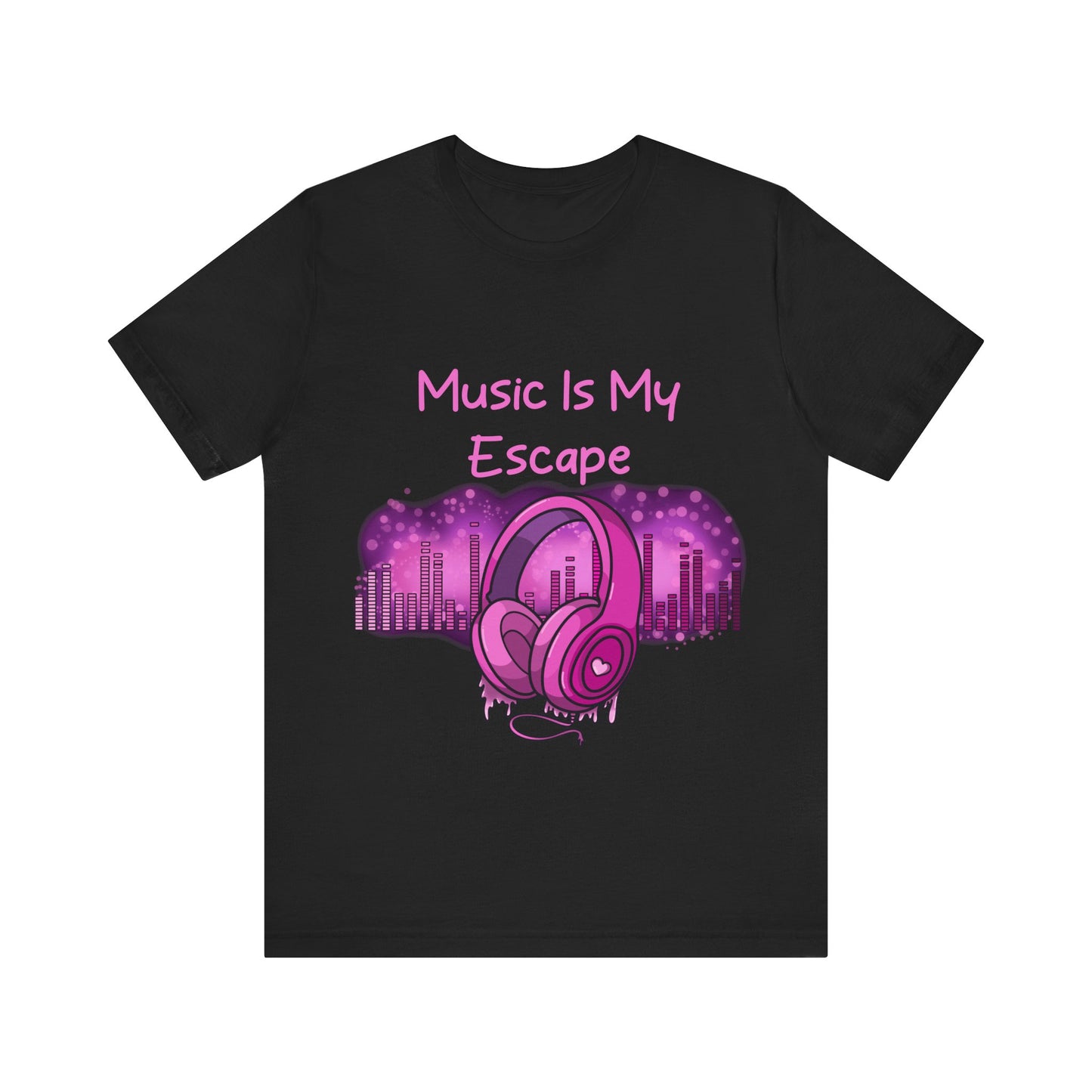 Music Is My Escape Music Lover T Shirt - Pink X Holic