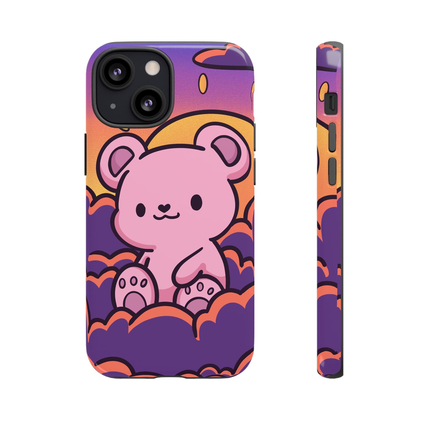 Cloud Cub Sunset Sky Bear Phone Case - Pink X Holic