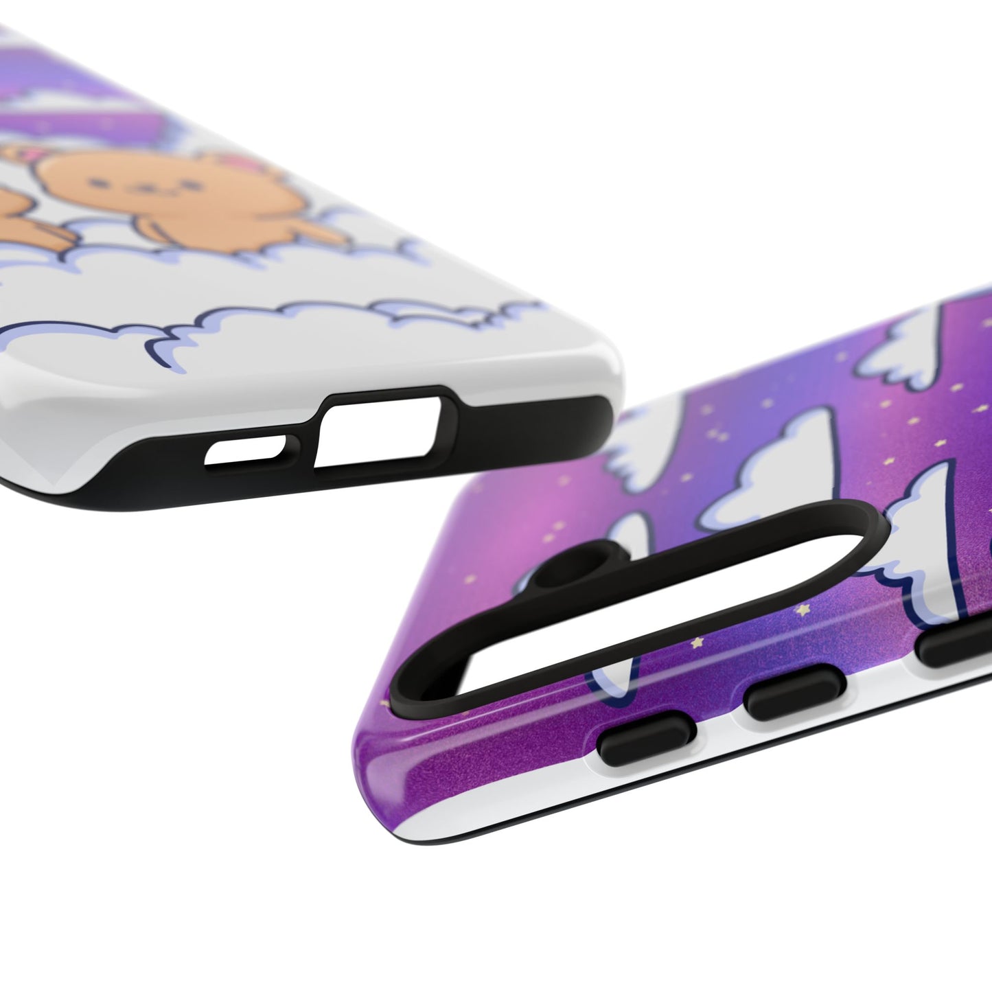 Cloud Cubs Cute Bears on Cloudy Night Sky Phone Case