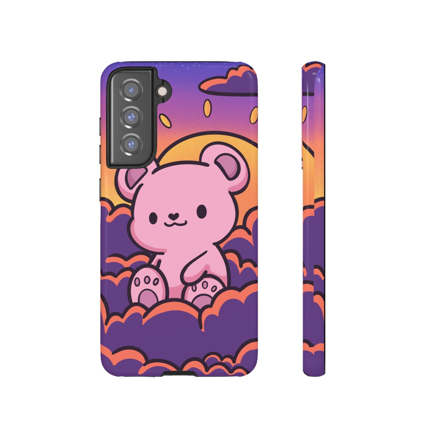 Cloud Cub Sunset Sky Bear Phone Case - Pink X Holic