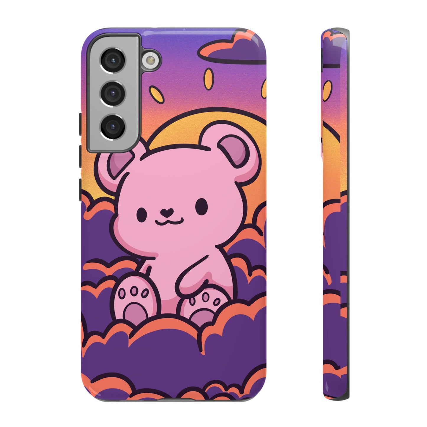 Cloud Cub Sunset Sky Bear Phone Case - Pink X Holic