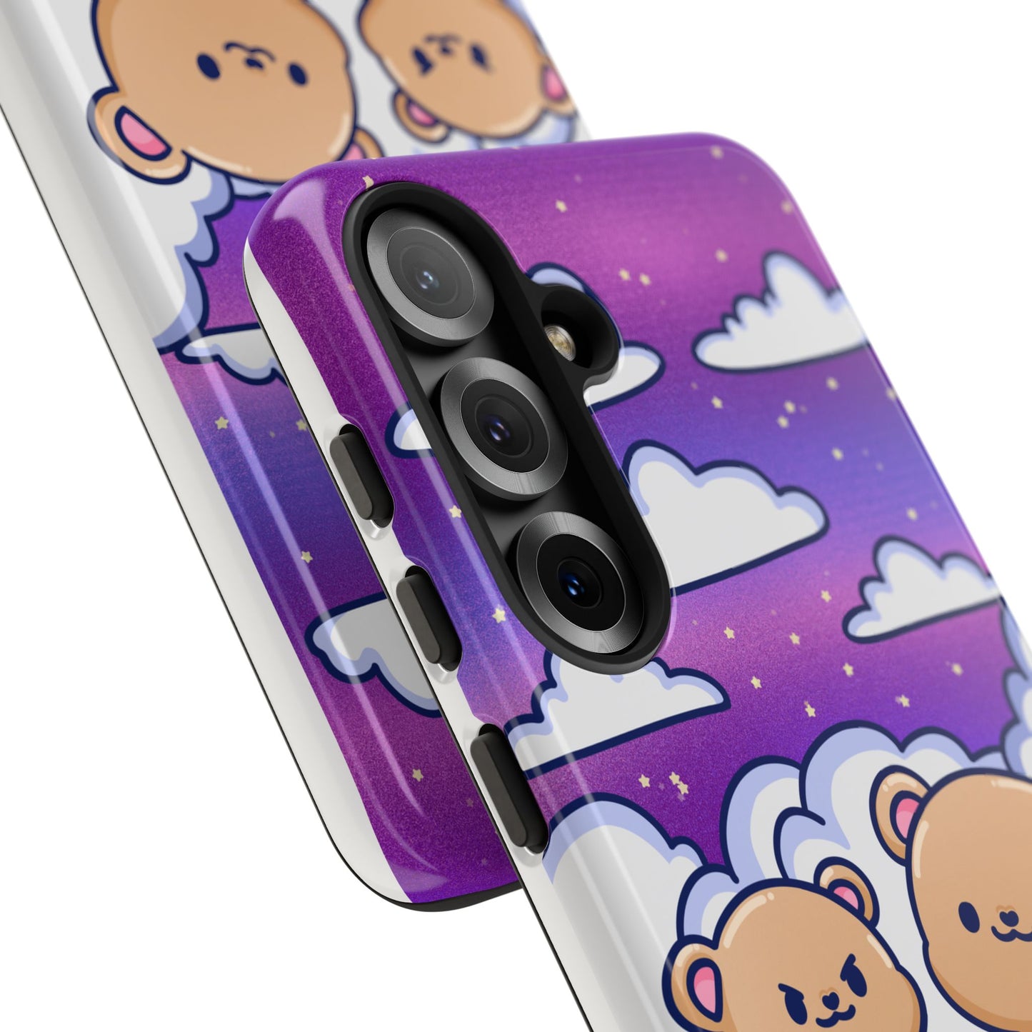 Cloud Cubs Cute Bears on Cloudy Night Sky Phone Case