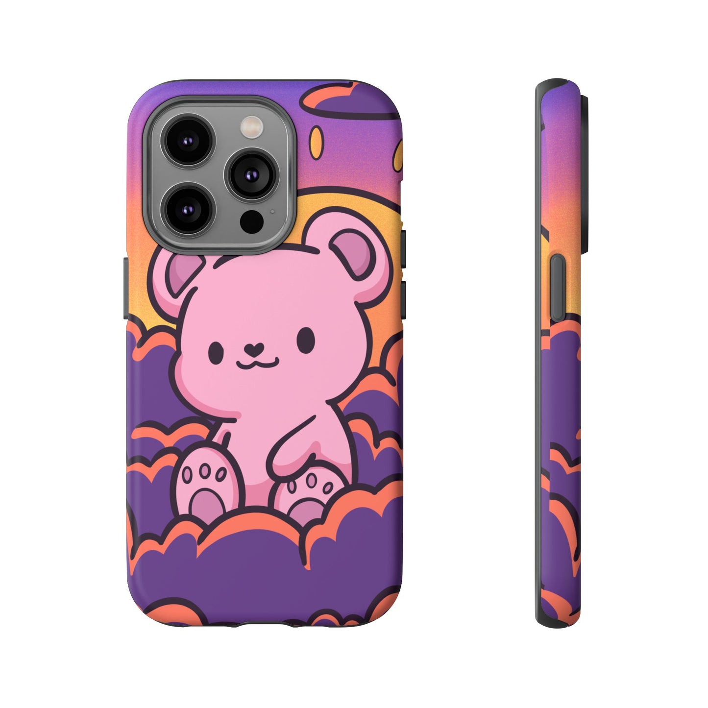 Cloud Cub Sunset Sky Bear Phone Case - Pink X Holic