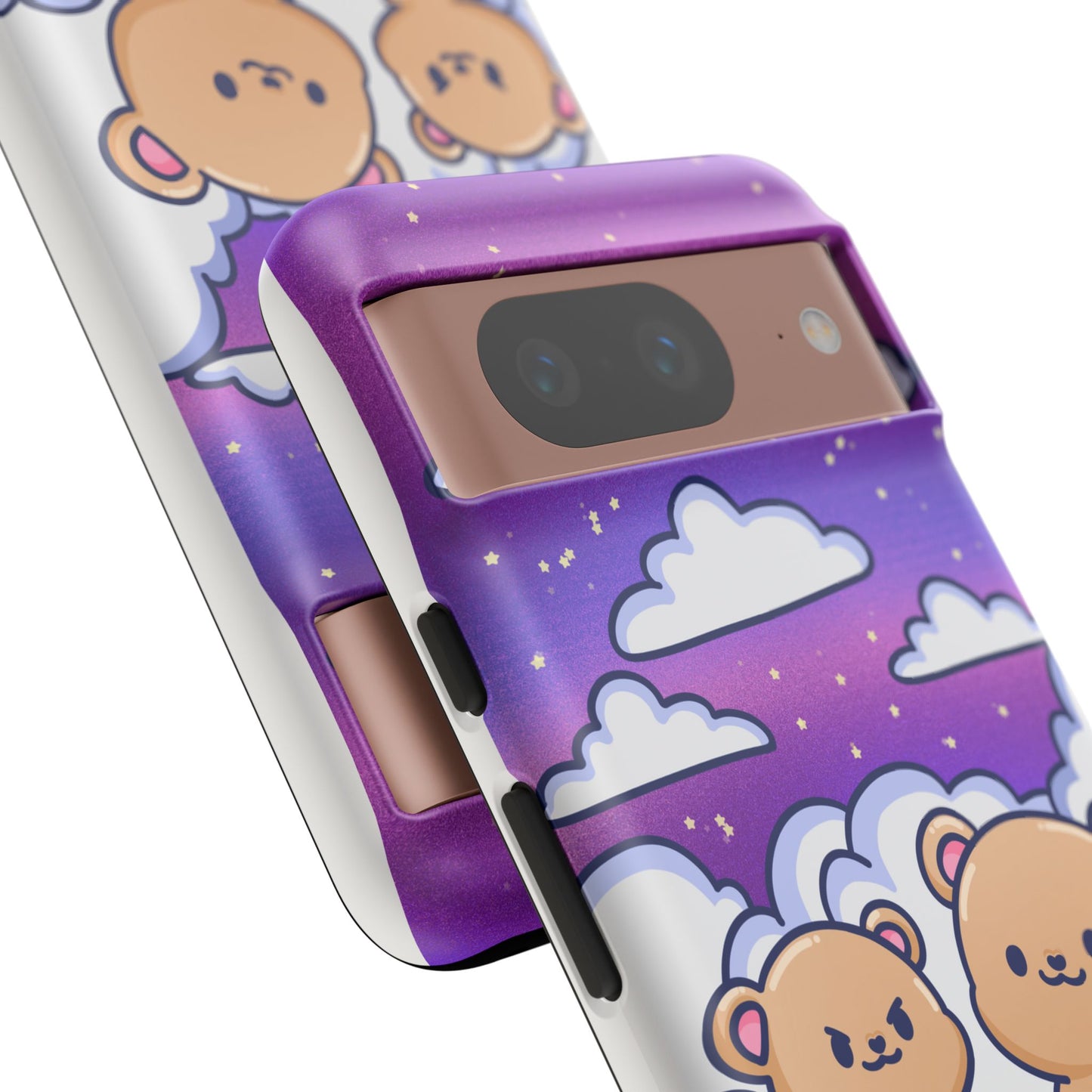 Cloud Cubs Cute Bears on Cloudy Night Sky Phone Case