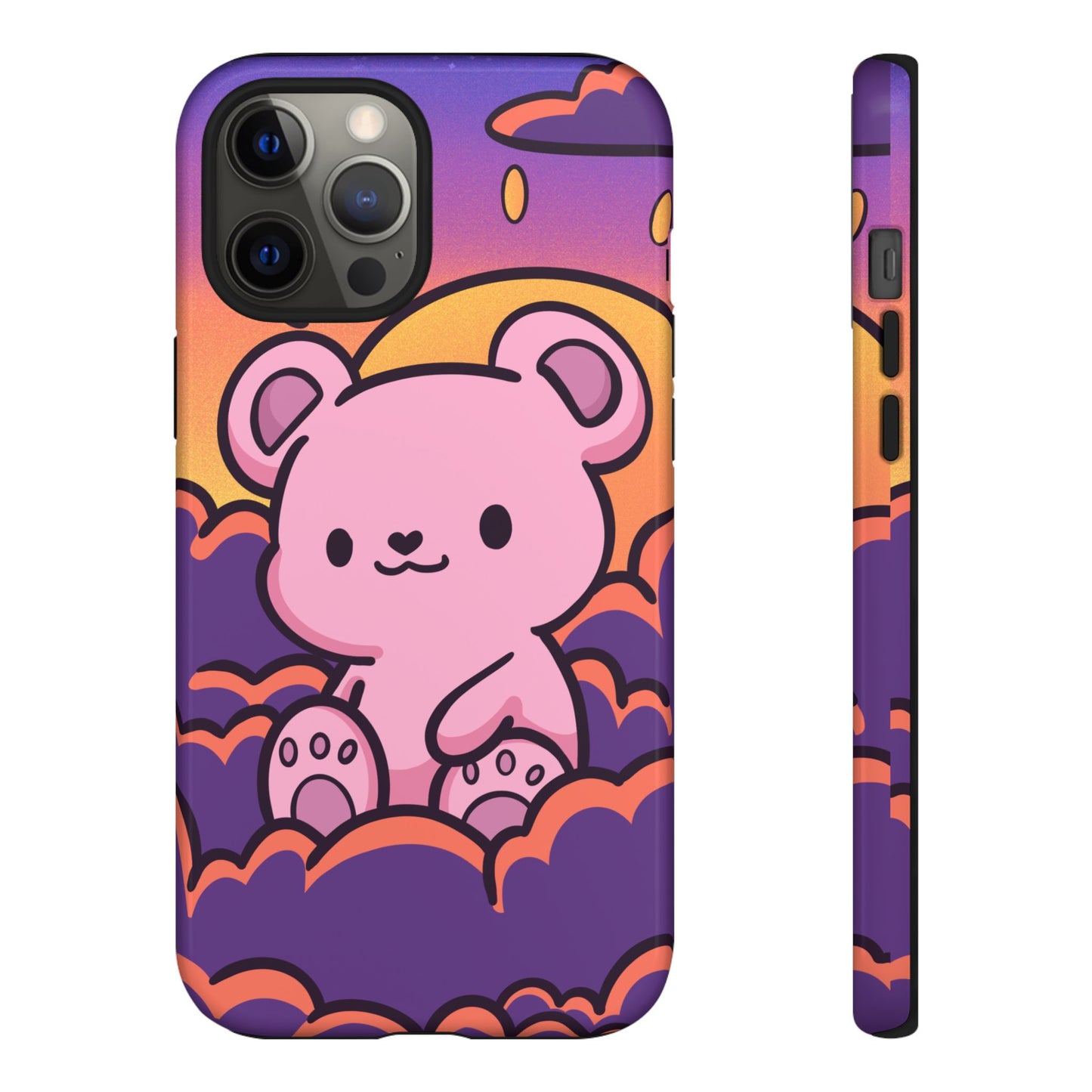 Cloud Cub Sunset Sky Bear Phone Case - Pink X Holic