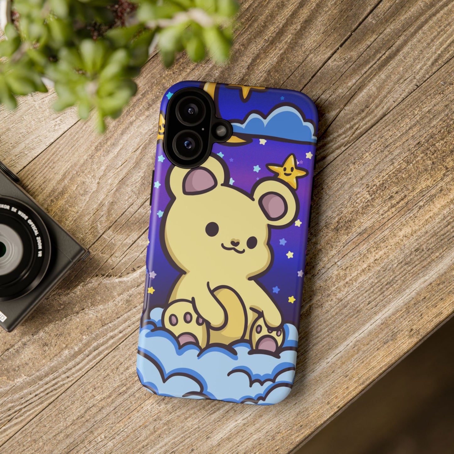 Cloud Cub Nighttime Sky Bear Phone Case