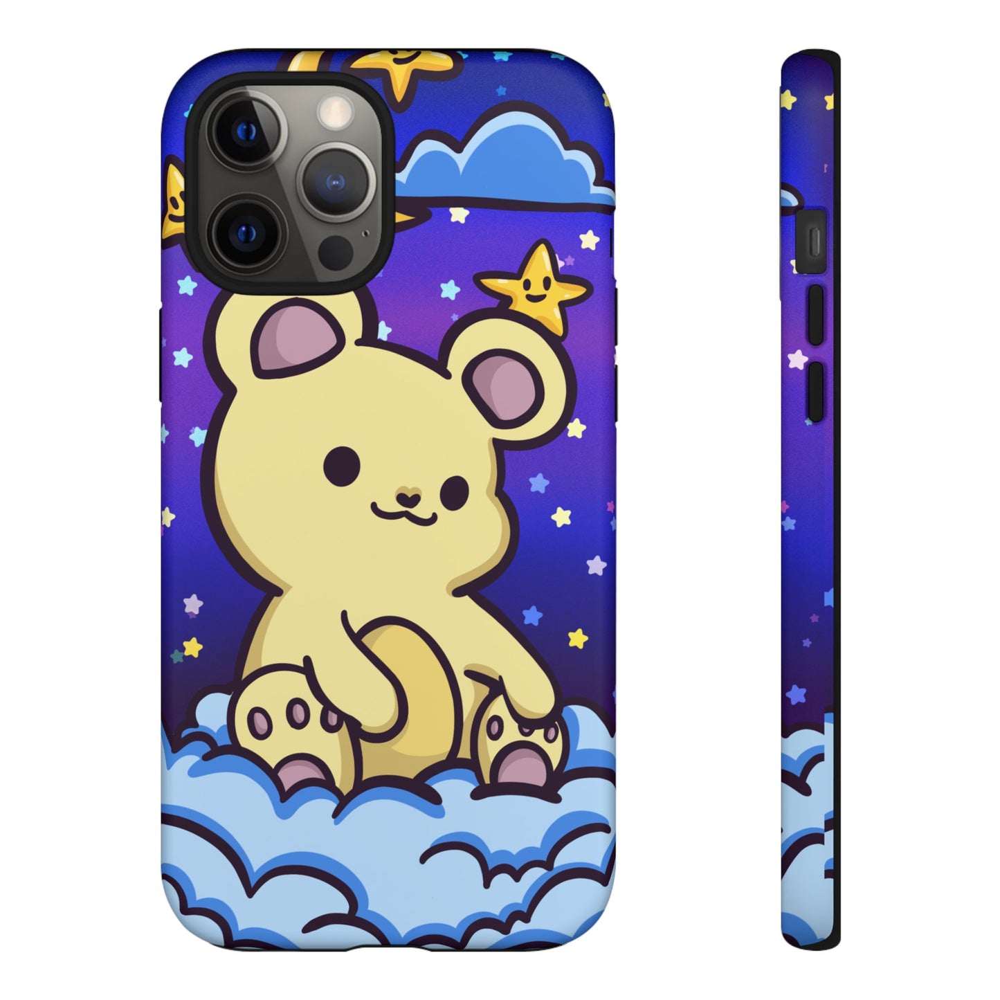 Cloud Cub Nighttime Sky Bear Phone Case - Pink X Holic