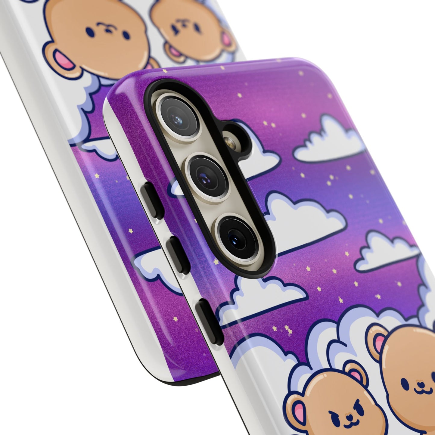 Cloud Cubs Cute Bears on Cloudy Night Sky Phone Case