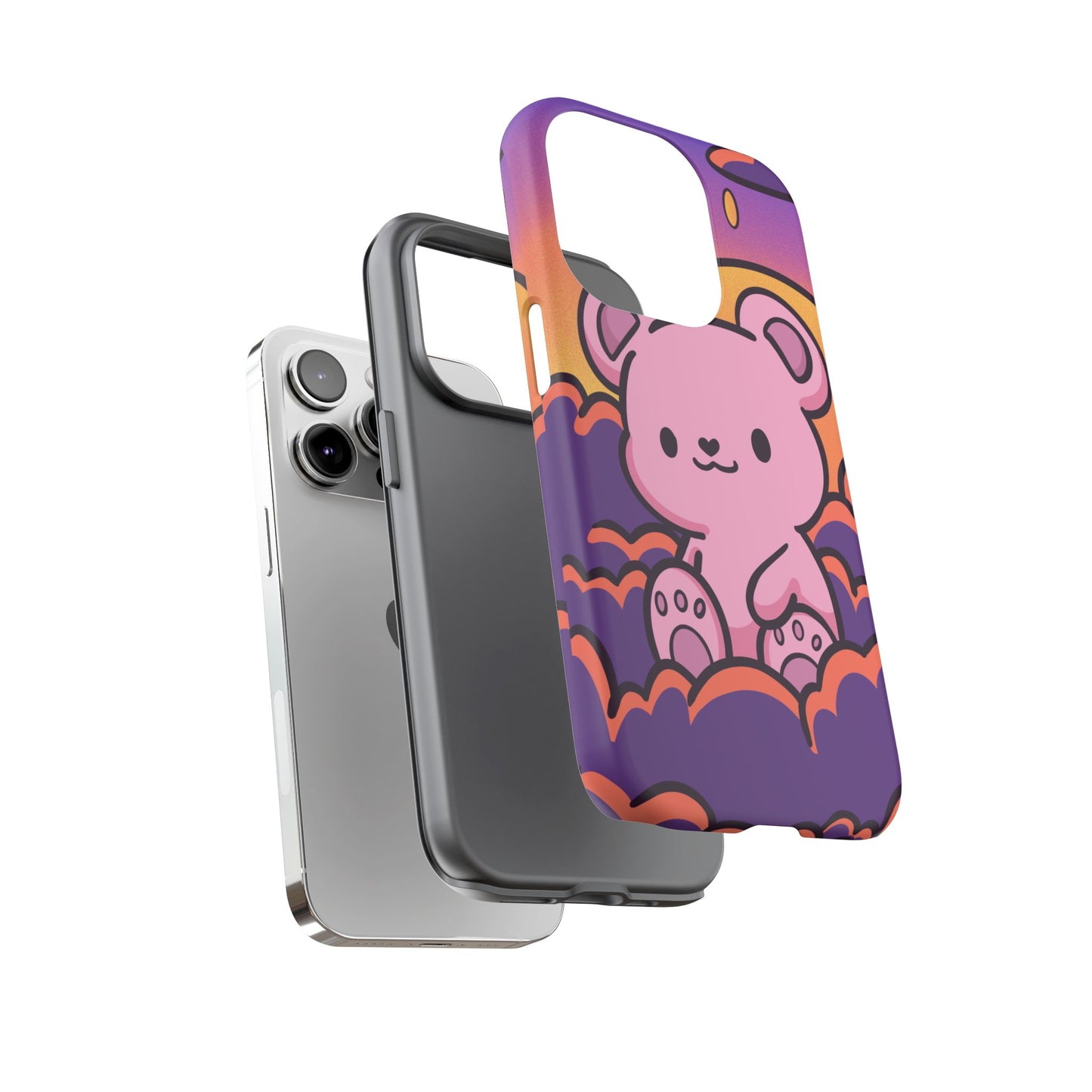 Cloud Cub Sunset Sky Bear Phone Case