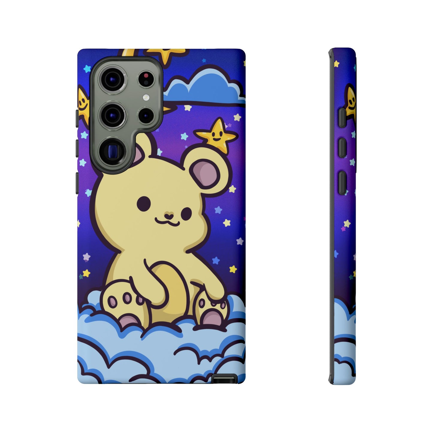 Cloud Cub Nighttime Sky Bear Phone Case - Pink X Holic