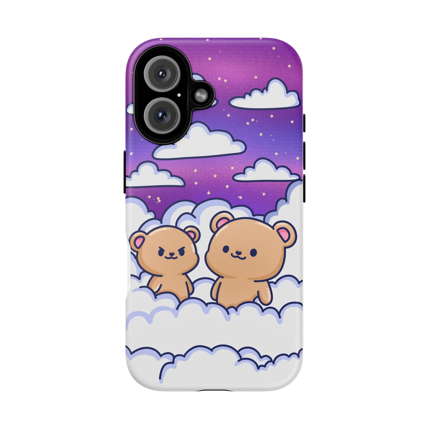 Cloud Cubs Cute Bears on Cloudy Night Sky Phone Case