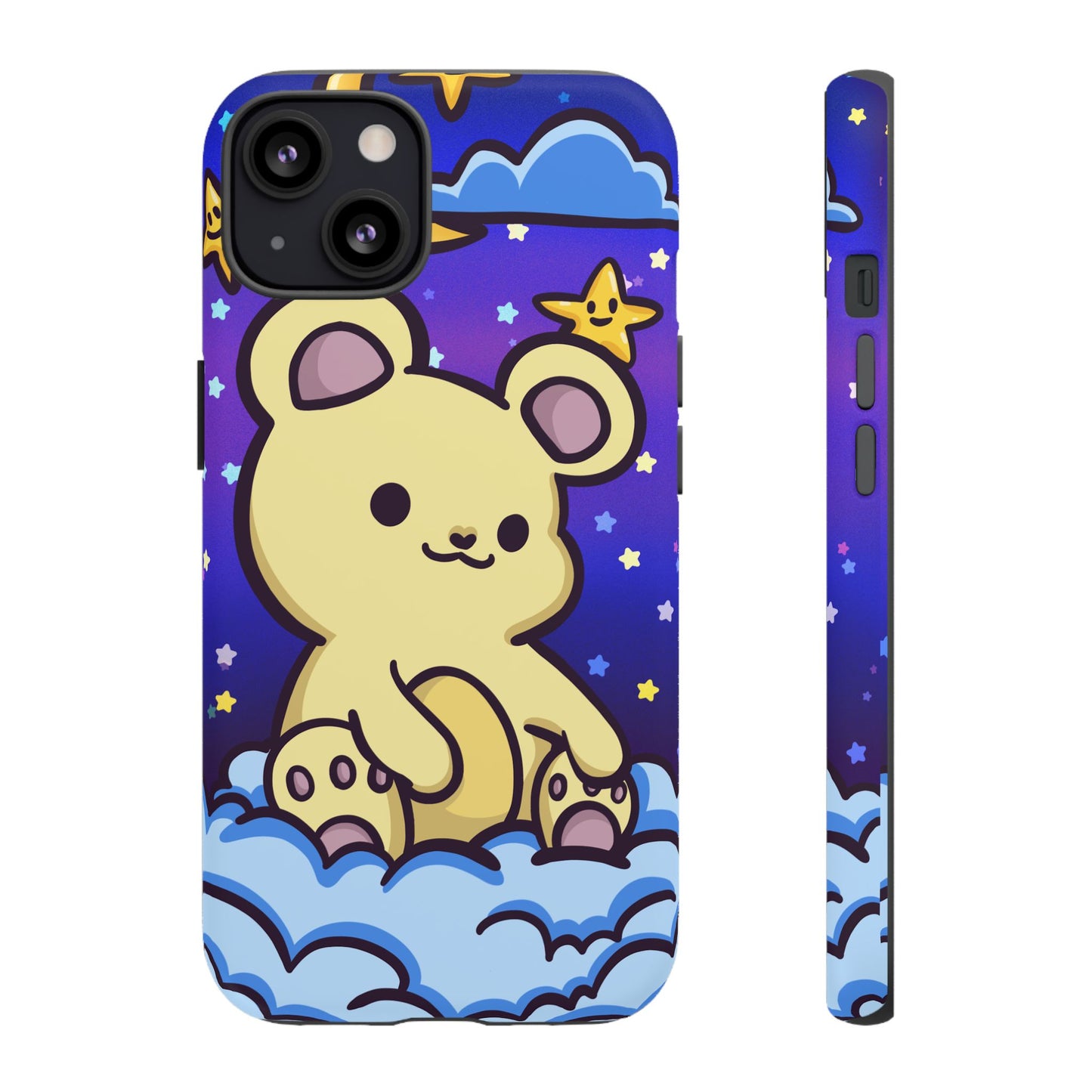 Cloud Cub Nighttime Sky Bear Phone Case - Pink X Holic