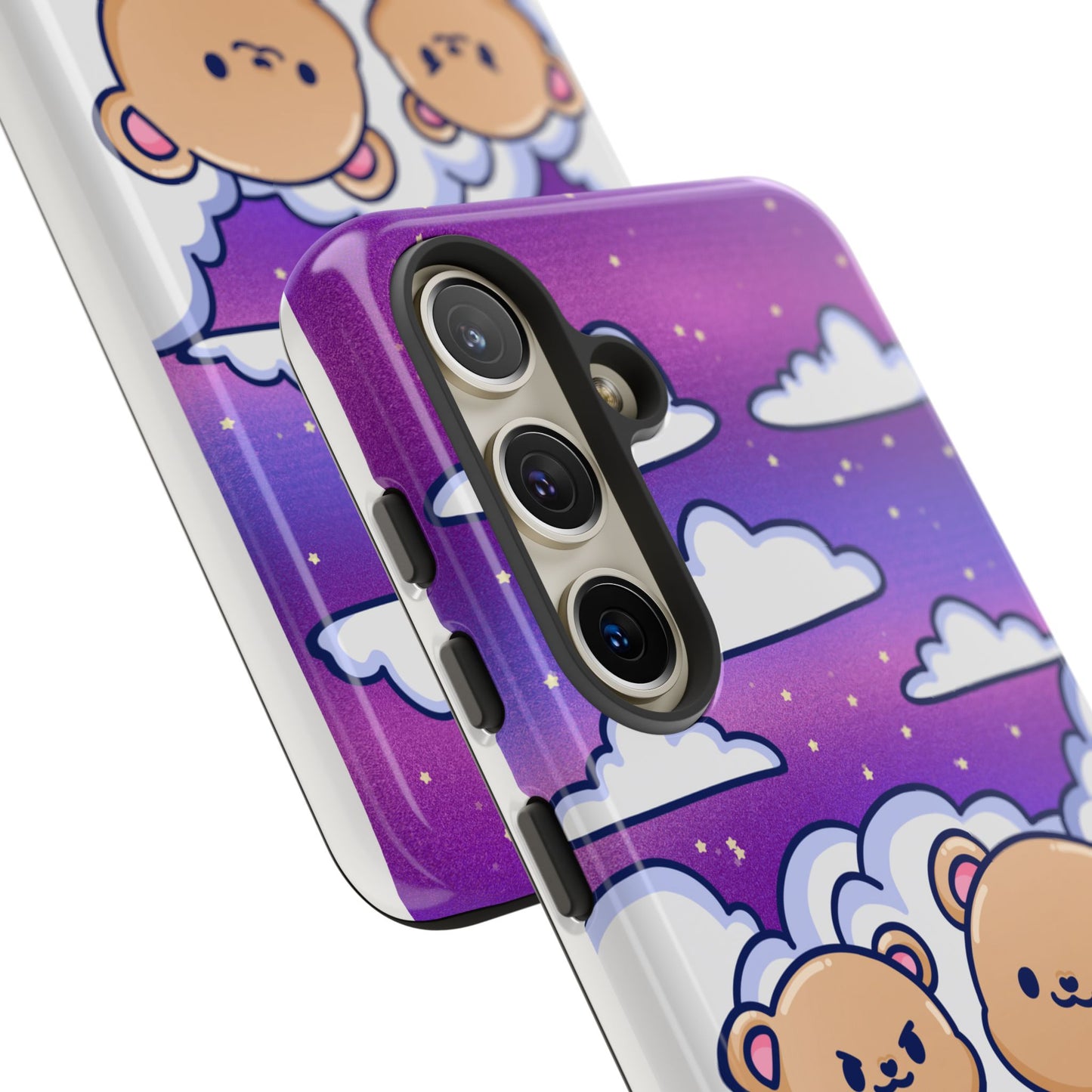 Cloud Cubs Cute Bears on Cloudy Night Sky Phone Case