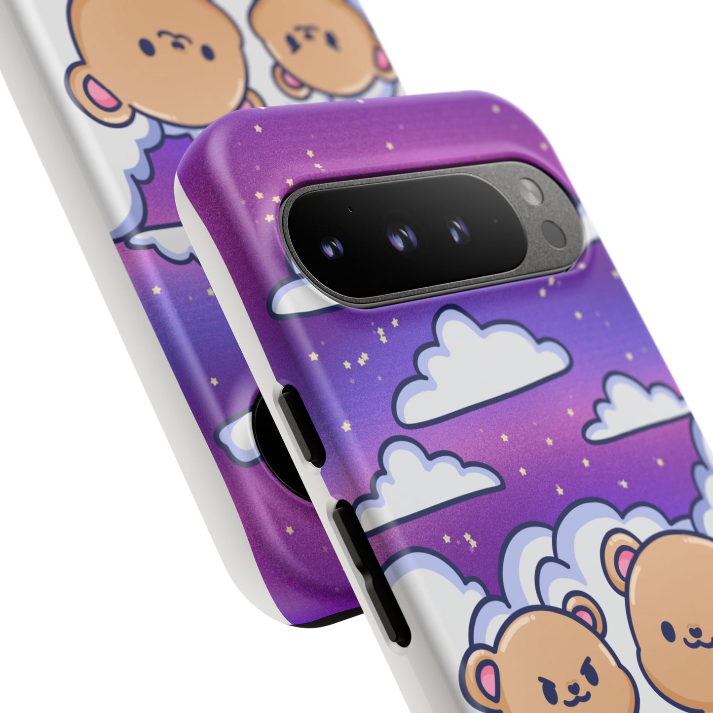 Cloud Cubs Cute Bears on Cloudy Night Sky Phone Case