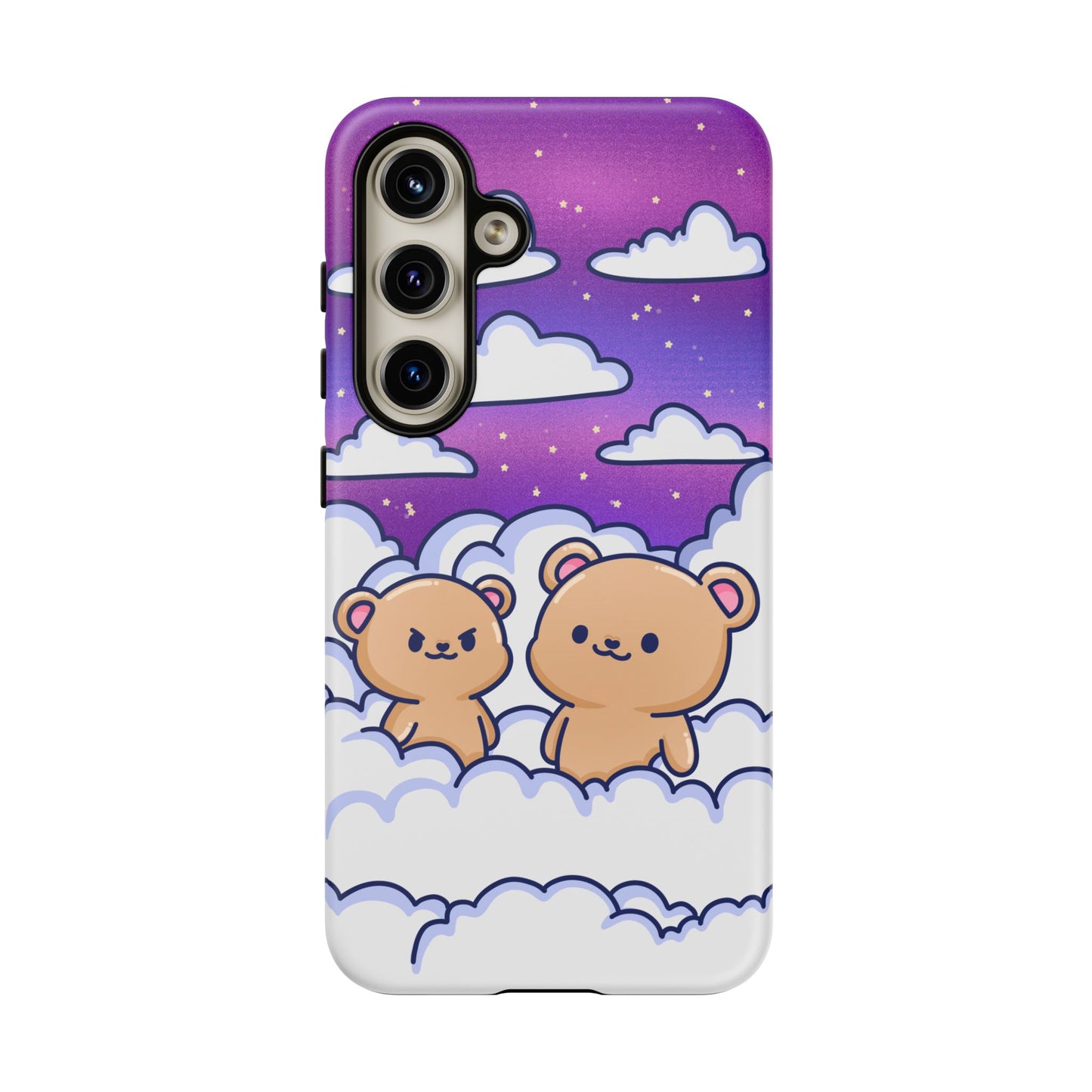 Cloud Cubs Cute Bears on Cloudy Night Sky Phone Case